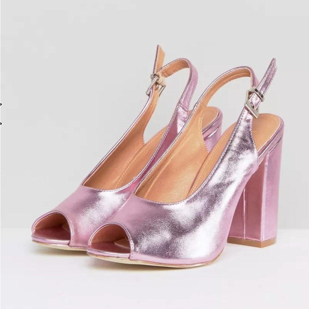 RAID Rai Pink Sling Back Heeled Sandals Size 7 - Picture 2 of 11